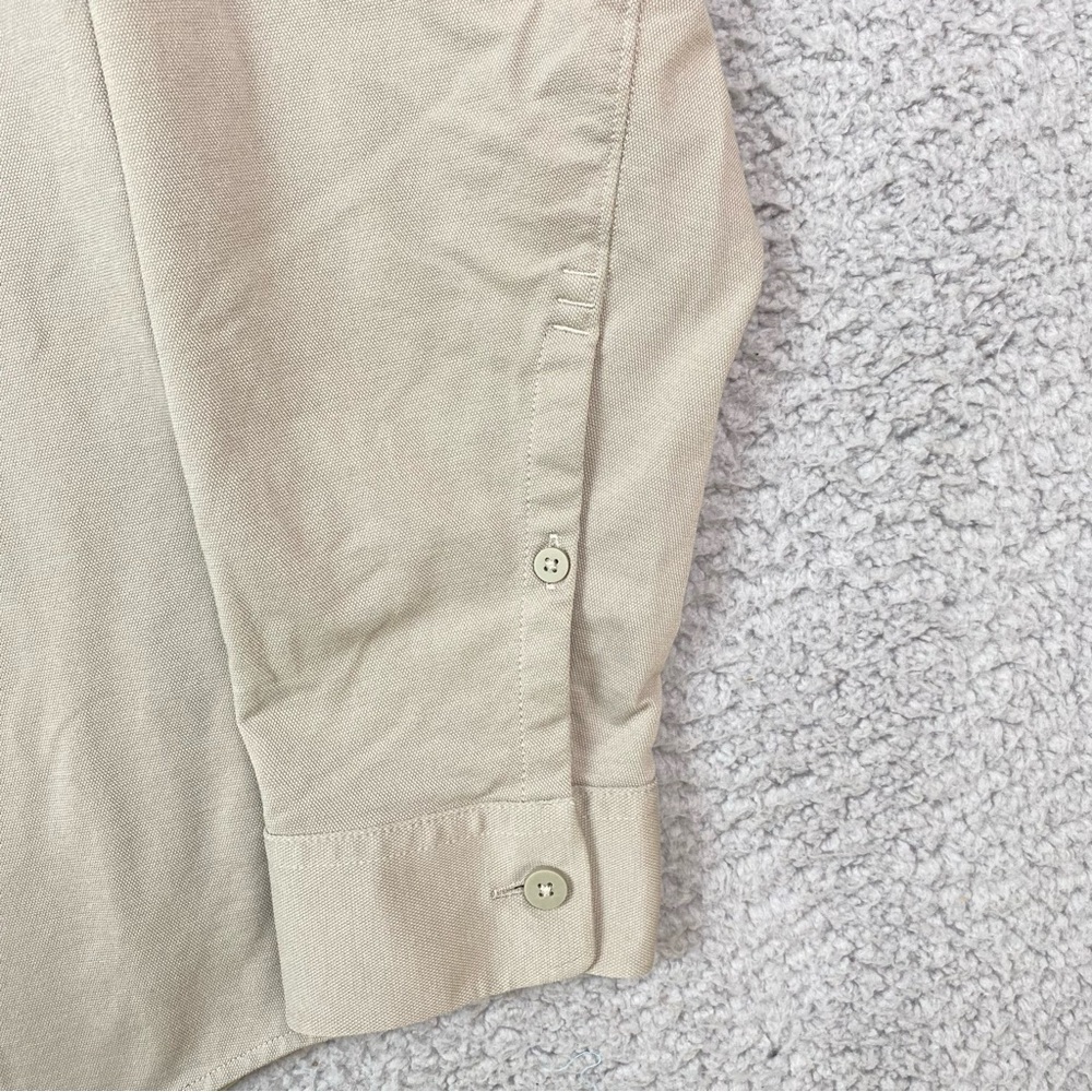 Lululemon Commission Tan Long Sleeve Button Up Shirt Men’s Size L Estimated - Picture 6 of 8